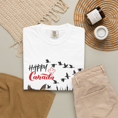 Canada Day Flying Geese T-Shirt — Wildlife Nature Celebration Tee