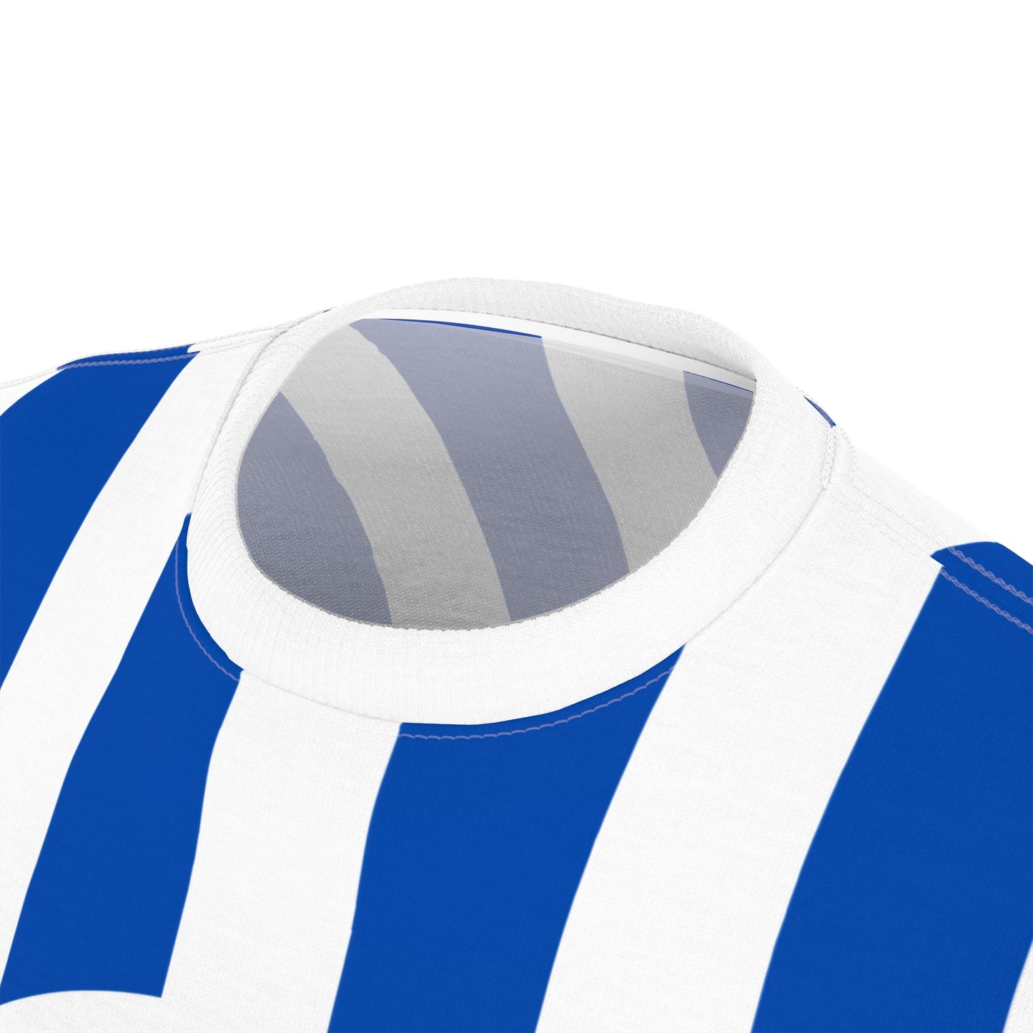 Striped Go Jays Club Tee — Blue & White Fan Shirt