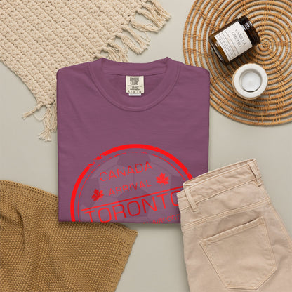 Toronto Soccer Arrival Passport Stamp T-Shirt — July 11, 2026