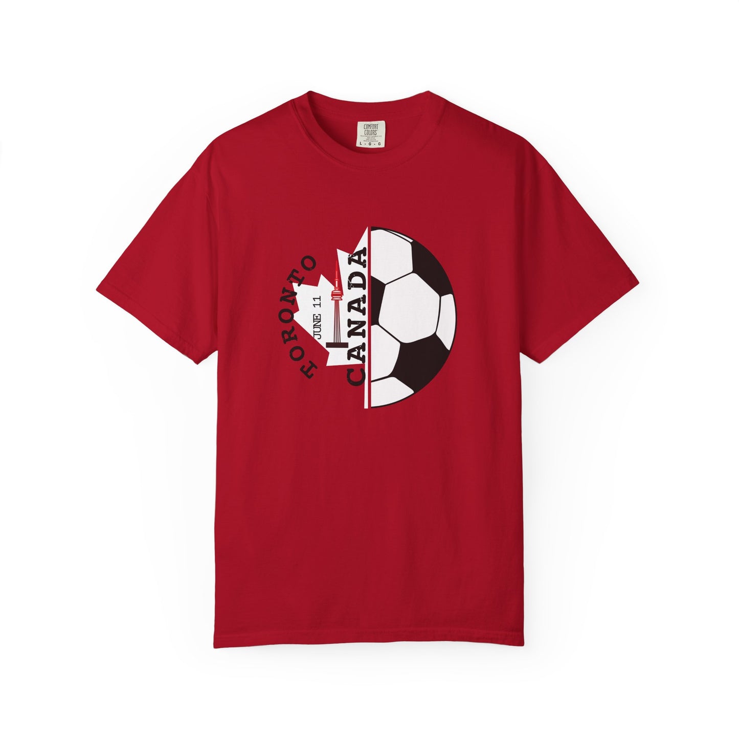 Toronto Soccer Maple Leaf T-shirt | Canada Fan Gear, June 11 Souvenir