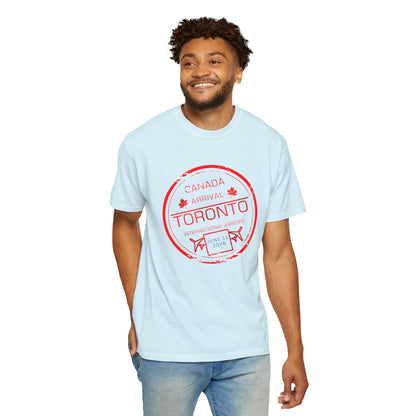 Toronto Soccer Arrival Passport Stamp T-Shirt — July 11, 2026
