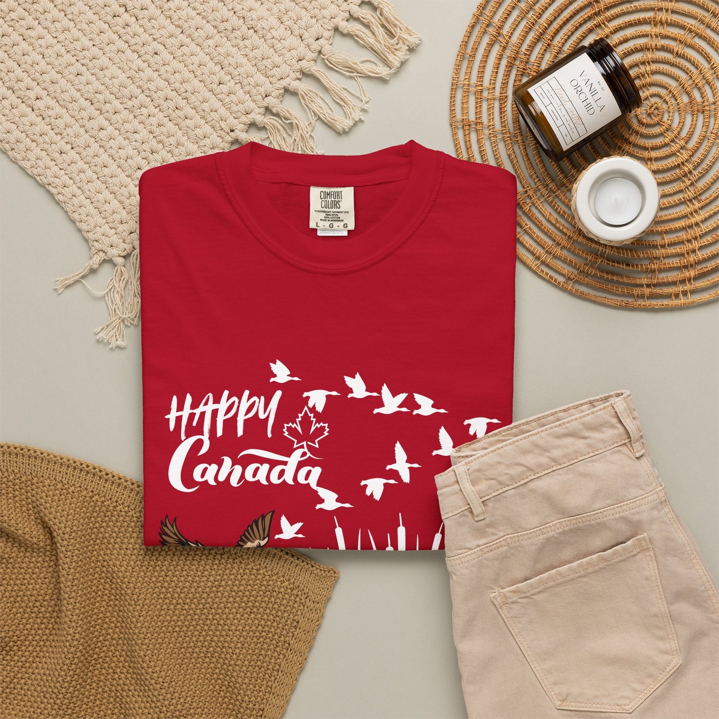 Canada Day Flying Geese T-Shirt — Wildlife Nature Celebration Tee