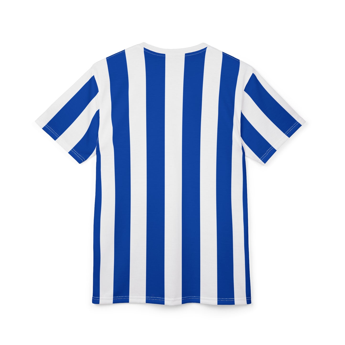 Striped Go Jays Club Tee — Blue & White Fan Shirt