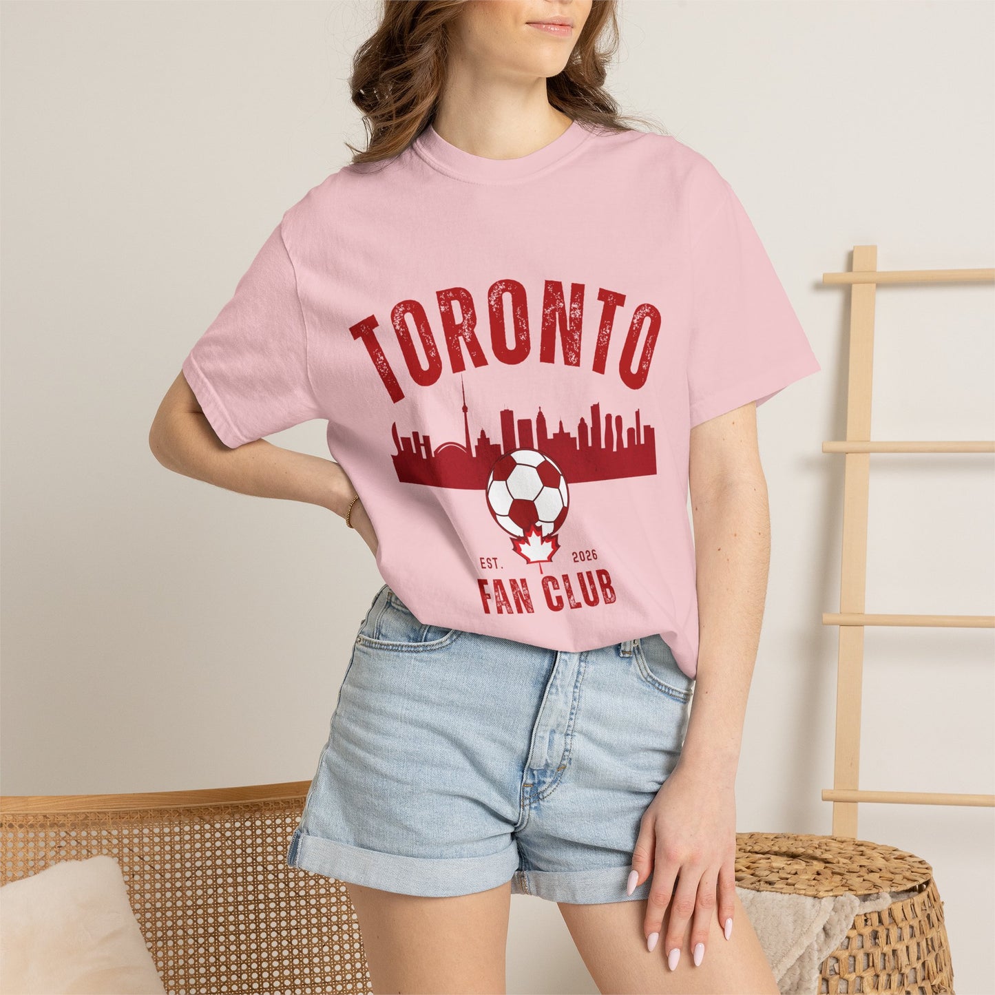 Toronto Soccer Fan Club Retro Skyline T-Shirt — 2026 Comfort Colors Tee