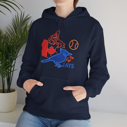 Toronto Blue Jays Baseball Hoodie — Go Jays Fan Sweatshirt, Canadian Baseball Gift