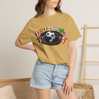 2026 World Soccer Vintage Tee — International Flag Fan T-shirt