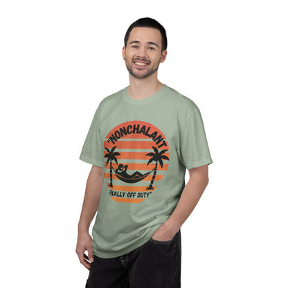 Finally Off Duty T-Shirt — Retro Palm Hammock Graphic Tee