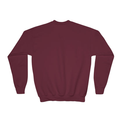 Youth Crewneck Sweatshirt – "Hello School!" Kids Back-to-School Graphic Sweatshirt