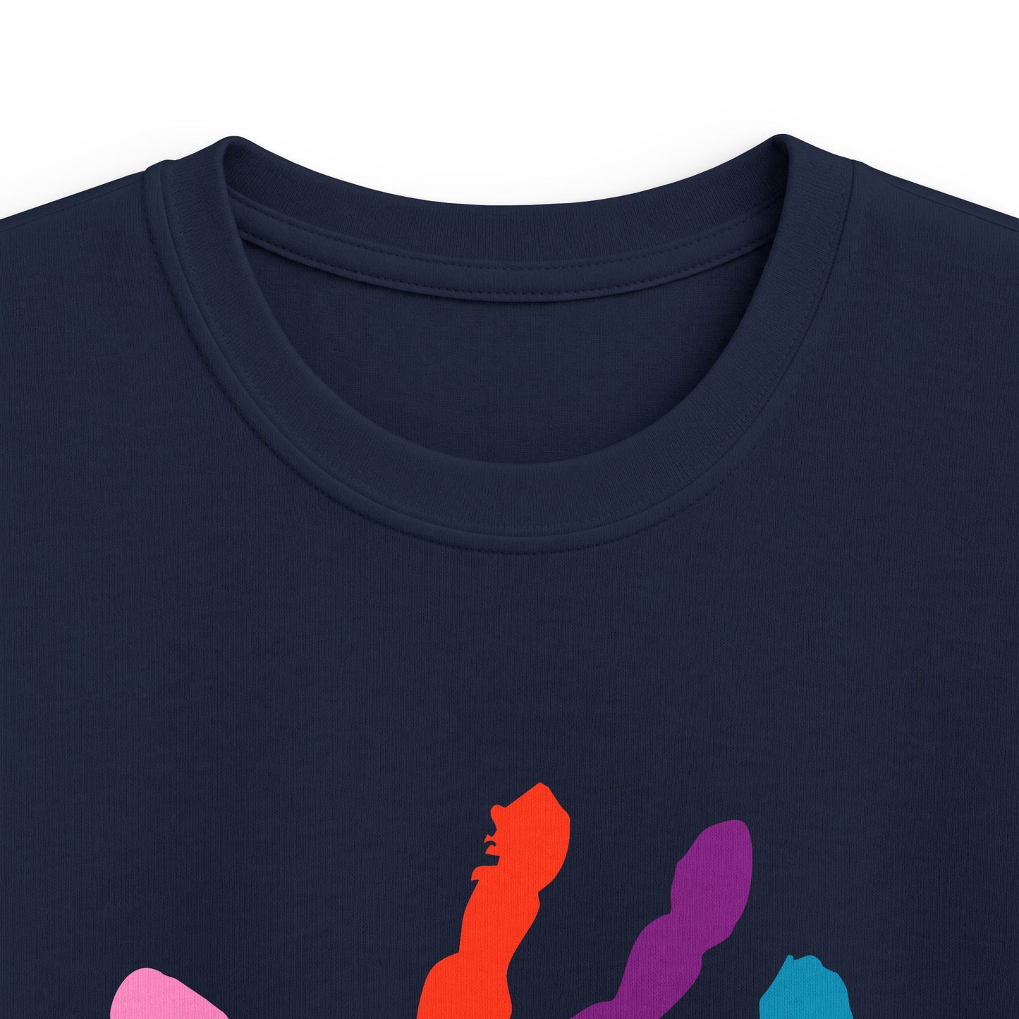 First Year of School Kids T-Shirt — Colorful Handprint Tee