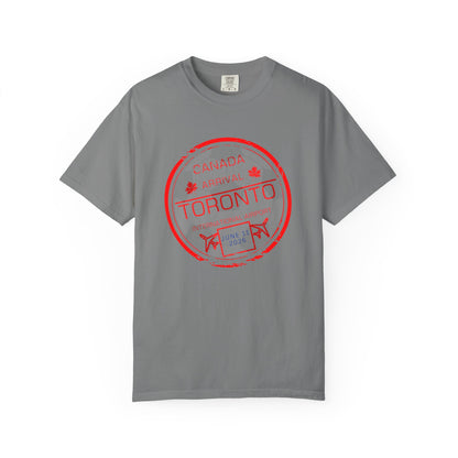 Toronto Soccer Arrival Passport Stamp T-Shirt — July 11, 2026
