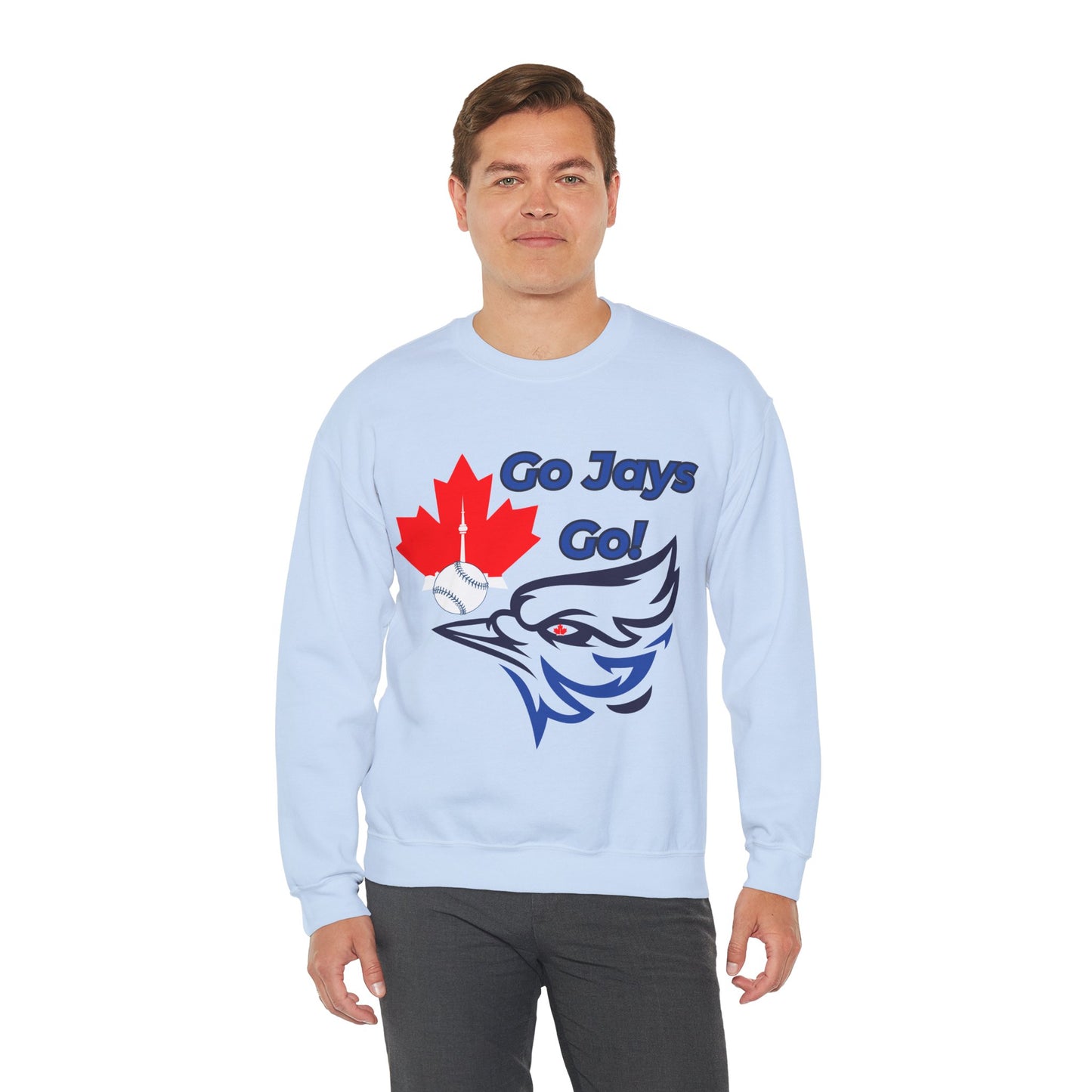 Go Jays Go Canada Crewneck Sweatshirt — Cozy Canadian Winter Gift
