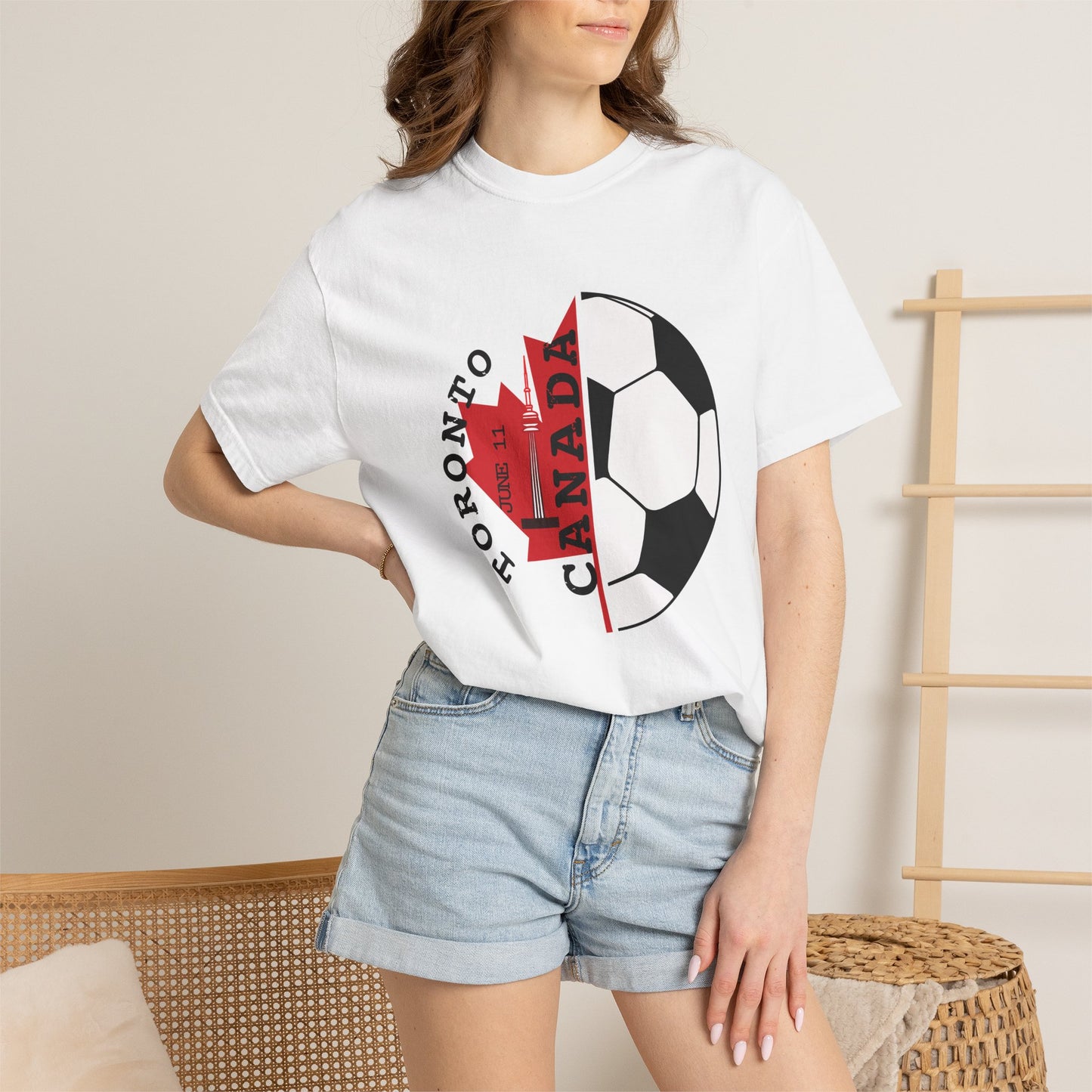 Toronto Soccer Maple Leaf T-shirt | Canada Fan Gear, June 11 Souvenir