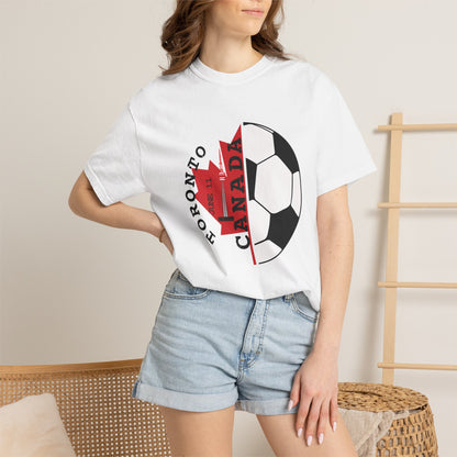 Toronto Soccer Maple Leaf T-shirt | Canada Fan Gear, June 11 Souvenir