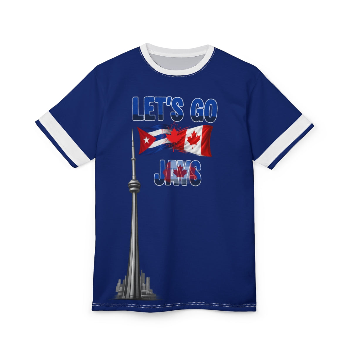 Toronto Baseball Fan Tee — CN Tower Personalized Country Flags
