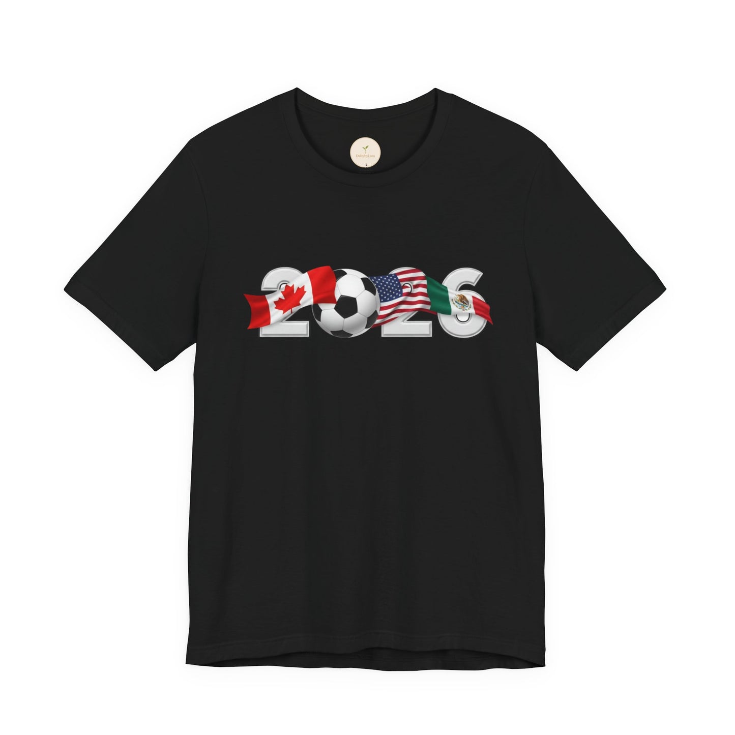 2026 North America Soccer Fan Tee — Canada USA Mexico Flag Crewneck