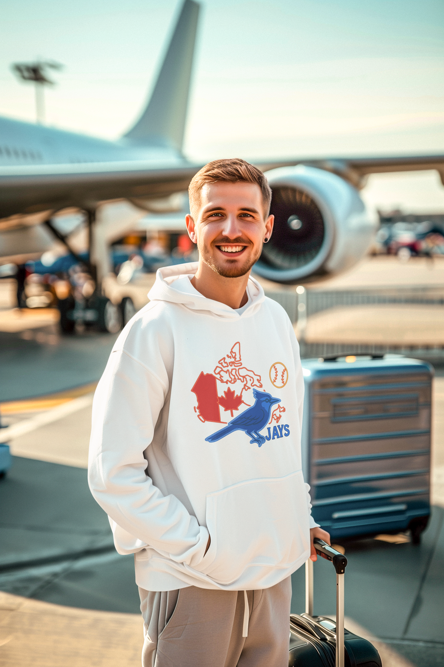 Toronto Blue Jays Baseball Hoodie — Go Jays Fan Sweatshirt, Canadian Baseball Gift