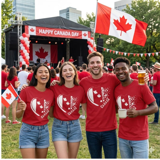 Canada Day Maple Leaf T-shirt — Patriotic July 1st Celebration Tee