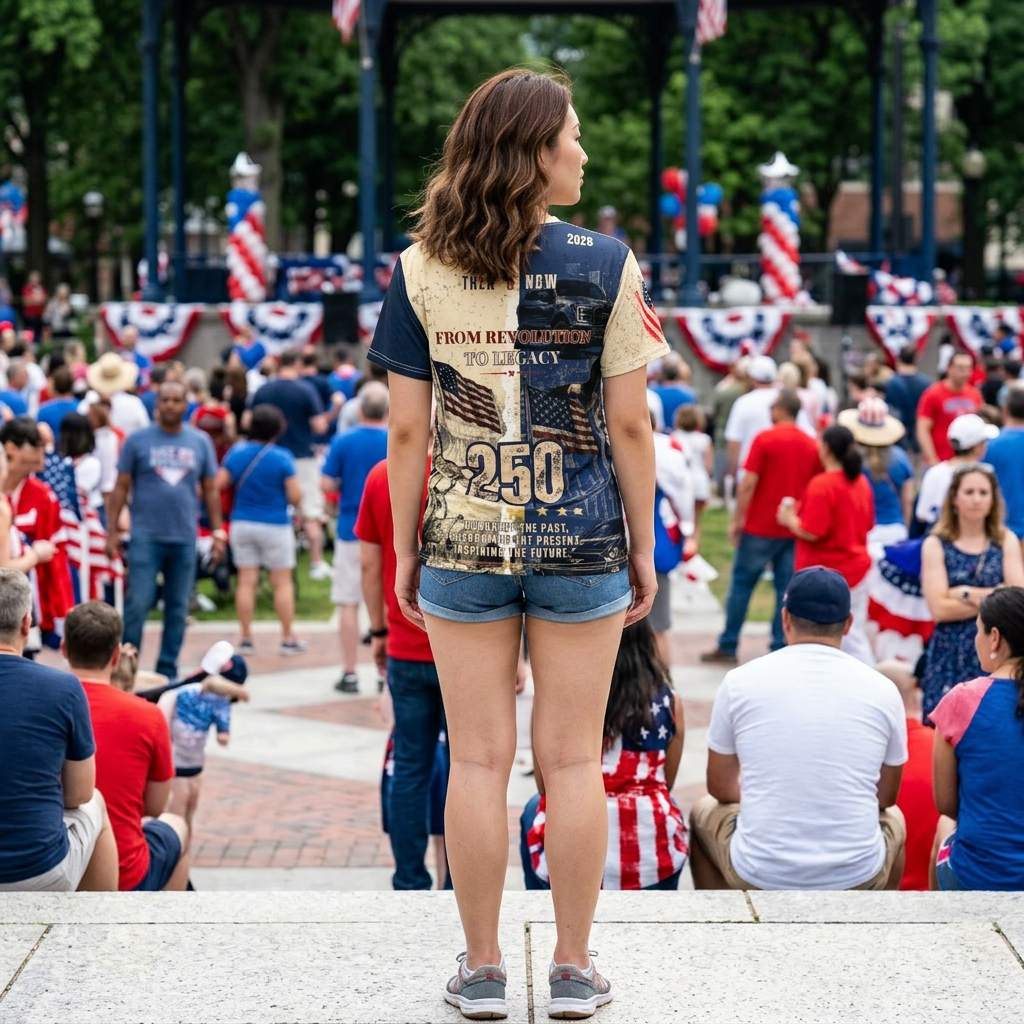 America 250 Years of Freedom Patriotic Tee | Revolution to Legacy