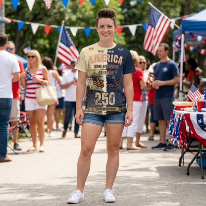 America 250 Years of Freedom Patriotic Tee | Revolution to Legacy