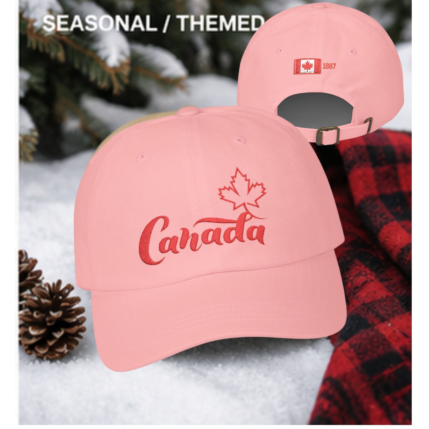 Canada Maple Leaf Embroidered Dad Cap — 1867 Heritage Classic