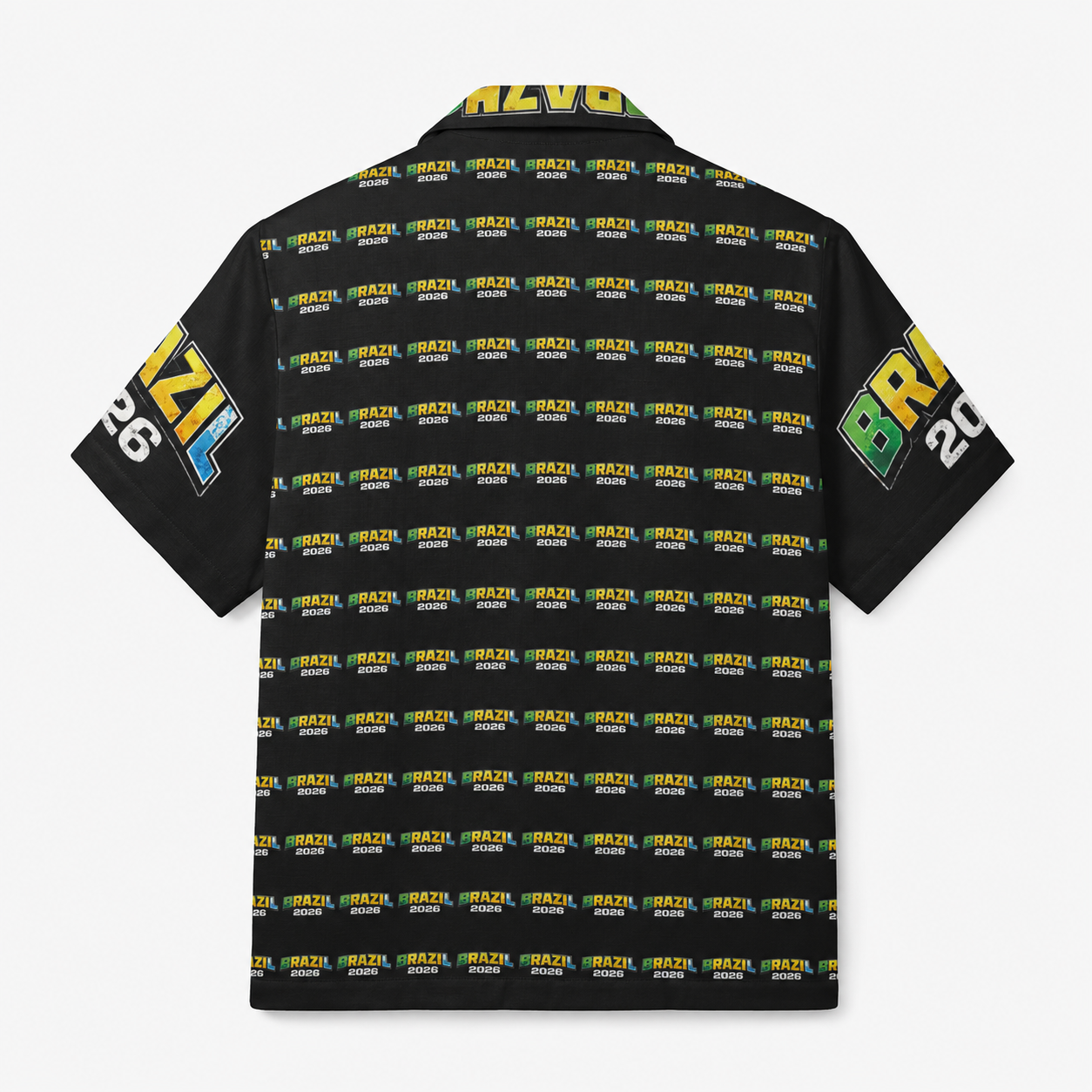 Brazil Soccer Camp Shirt — Tropical All-Over Print Fan Shirt