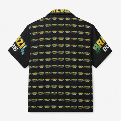 Brazil Soccer Camp Shirt — Tropical All-Over Print Fan Shirt