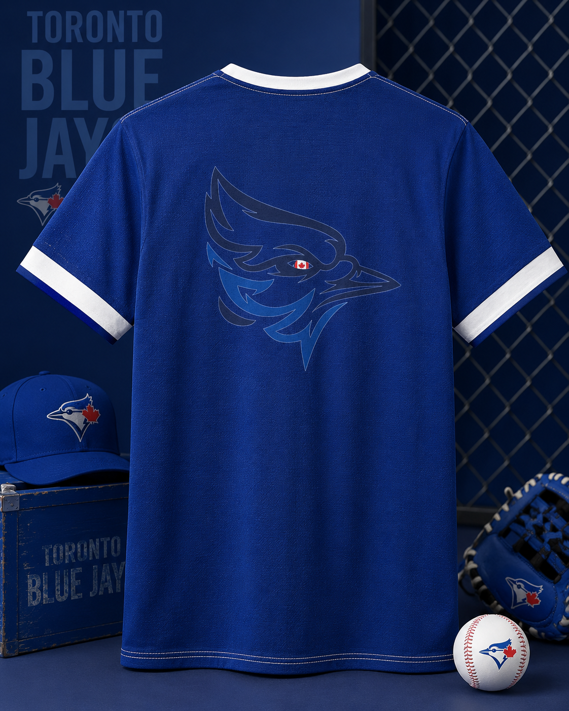 Toronto Baseball Fan Tee — CN Tower Personalized Country Flags