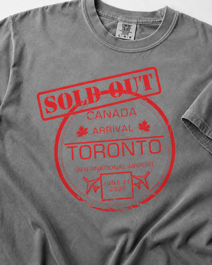Toronto Soccer Passport Stamp T-Shirt — June 2026 Arrival Tee