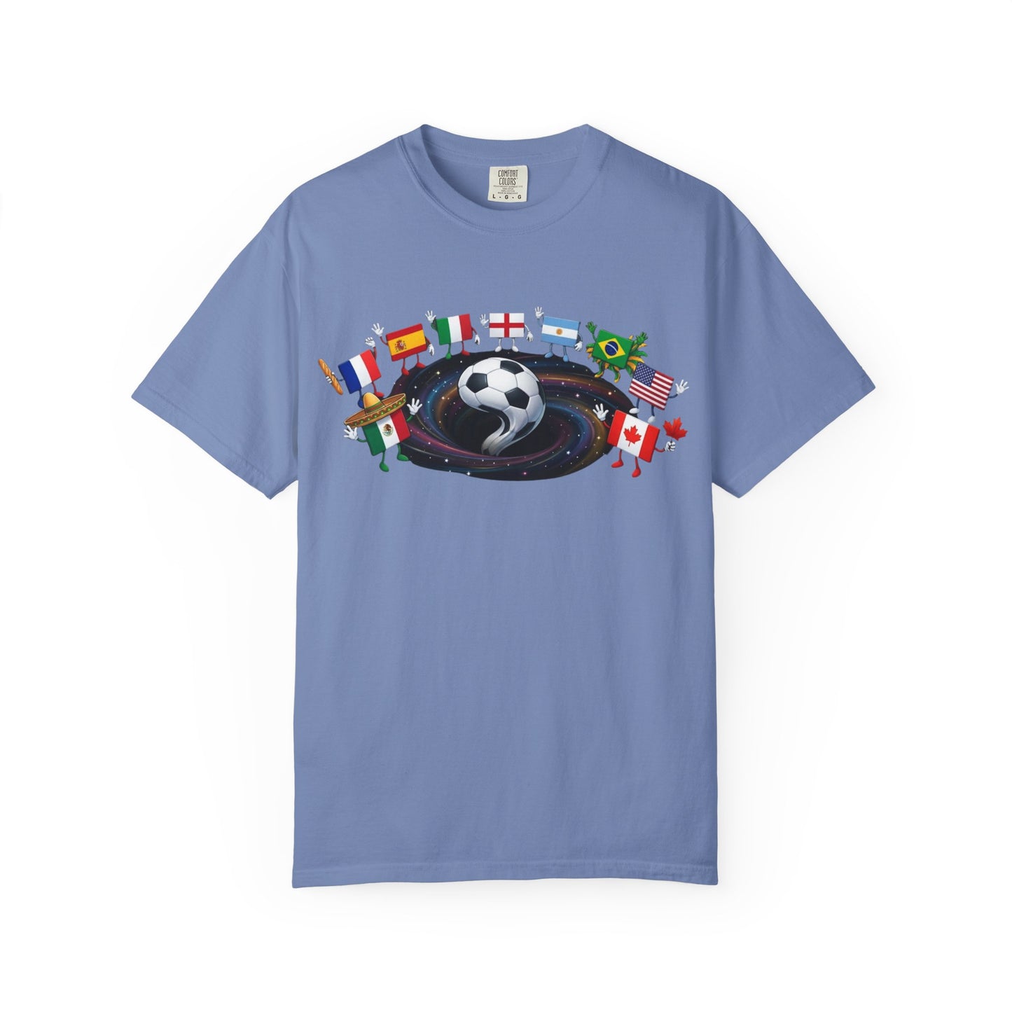 2026 World Soccer Vintage Tee — International Flag Fan T-shirt