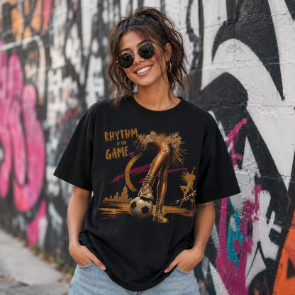 Rhythm of the Game Soccer Graphic T-shirt | Vintage Football Fan Tee