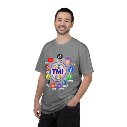 TMI (Too Much Information) Funny Graphic T-Shirt — Sarcastic Social Media Satire