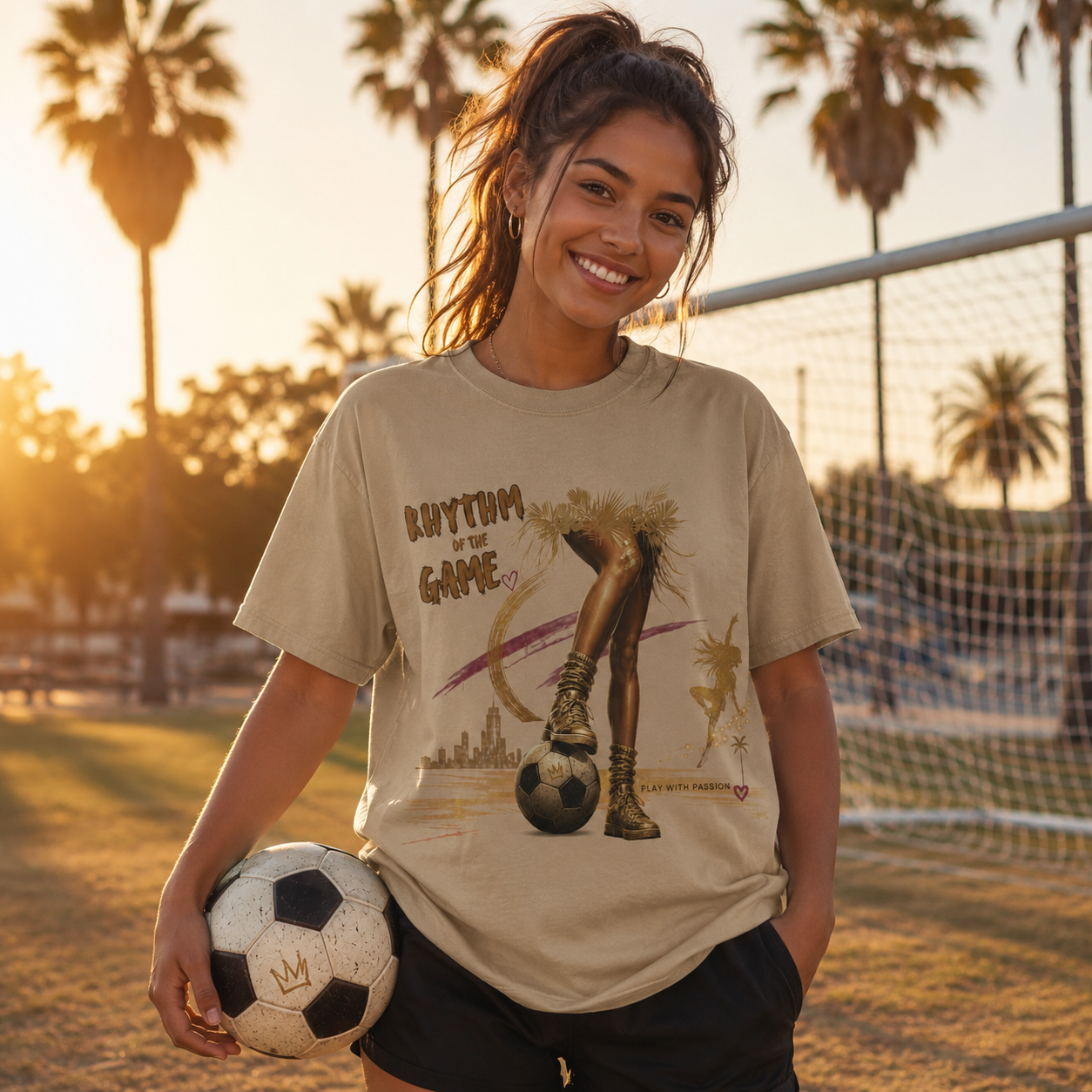 Rhythm of the Game Soccer Graphic T-shirt | Vintage Football Fan Tee