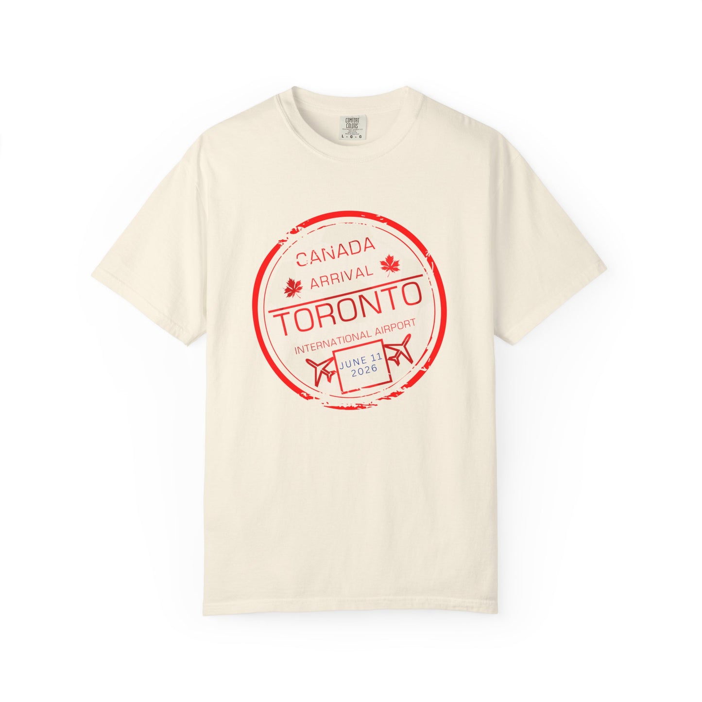 Toronto Soccer Arrival Passport Stamp T-Shirt — July 11, 2026