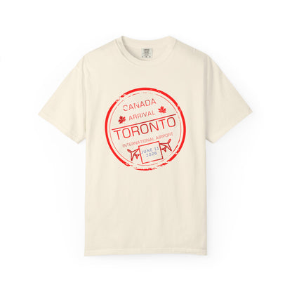 Toronto Soccer Arrival Passport Stamp T-Shirt — July 11, 2026