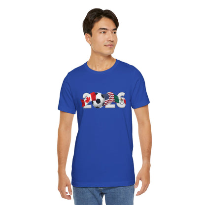 2026 North America Soccer Fan Tee — Canada USA Mexico Flag Crewneck