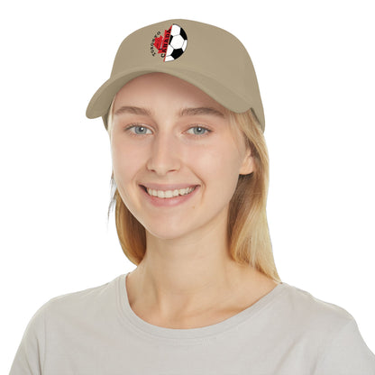 Canada Soccer Dad Cap — Toronto Maple Leaf Soccer Ball Embroidered Hat