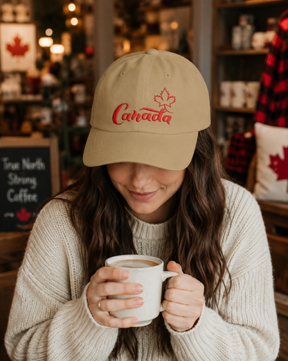 Canada Maple Leaf Embroidered Dad Cap — 1867 Heritage Classic