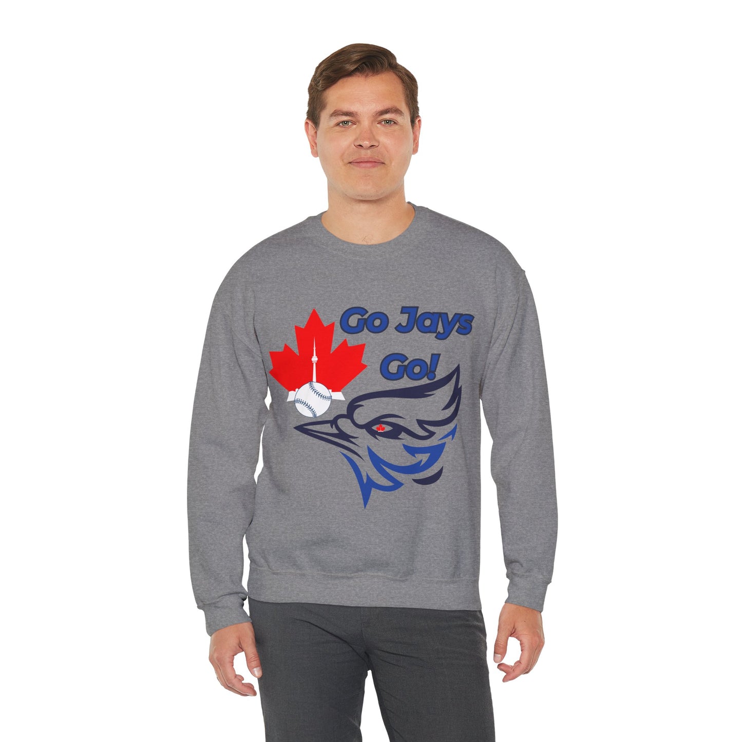 Go Jays Go Canada Crewneck Sweatshirt — Cozy Canadian Winter Gift