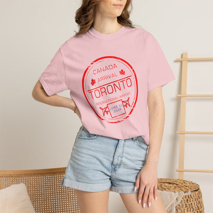 Toronto Soccer Arrival Passport Stamp T-Shirt — July 11, 2026
