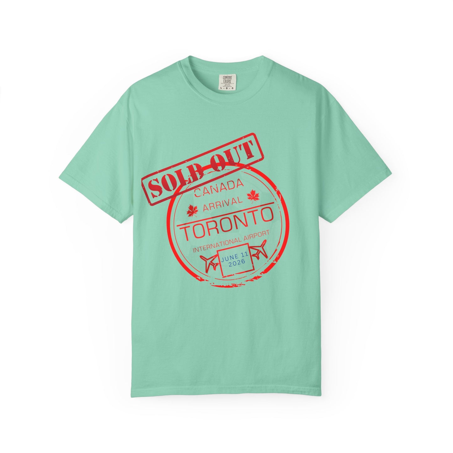 Toronto Soccer Passport Stamp T-Shirt — June 2026 Arrival Tee