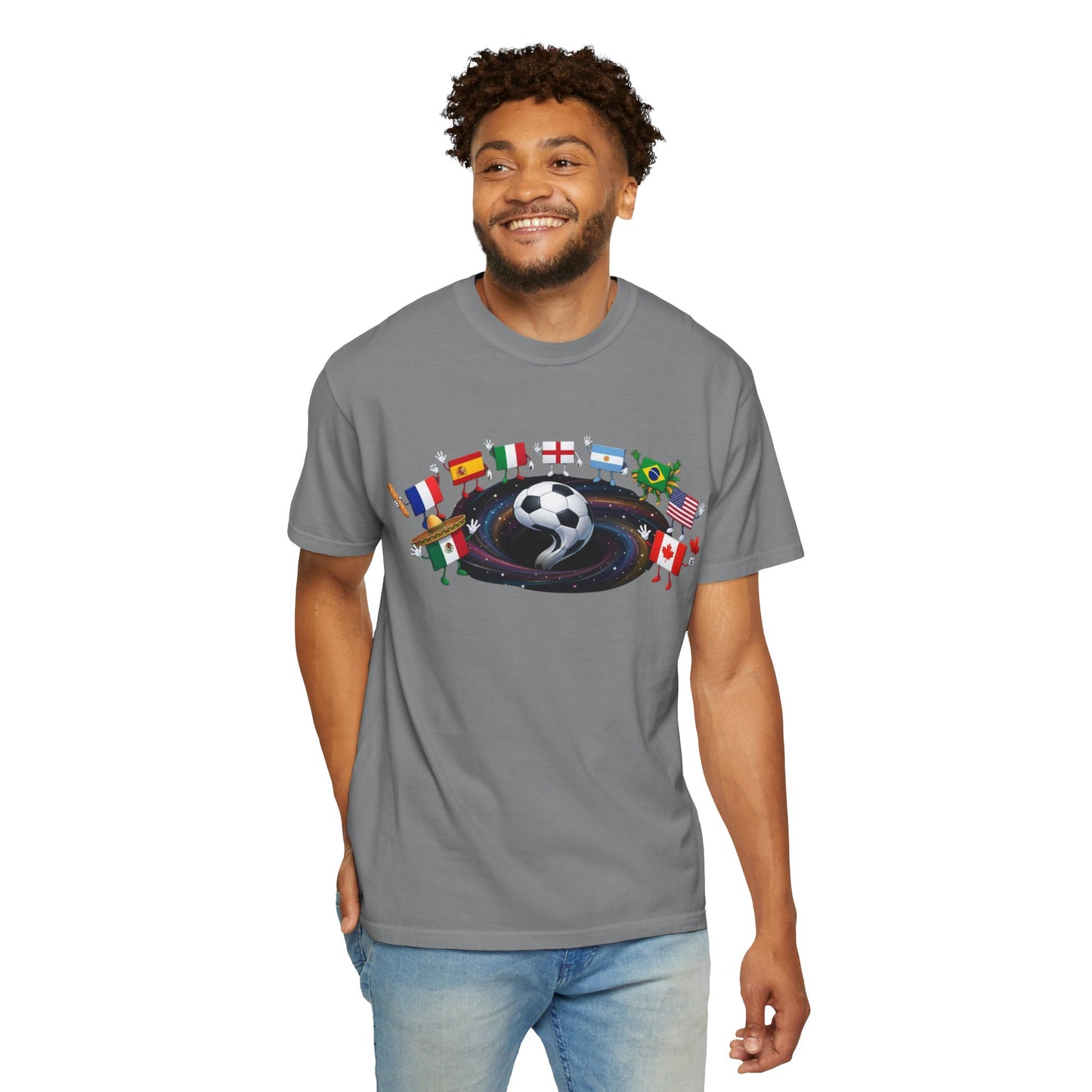 2026 World Soccer Vintage Tee — International Flag Fan T-shirt