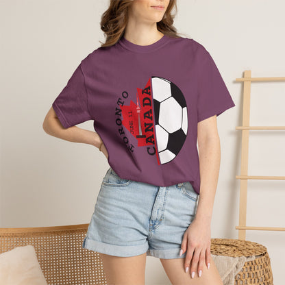 Toronto Soccer Maple Leaf T-shirt | Canada Fan Gear, June 11 Souvenir