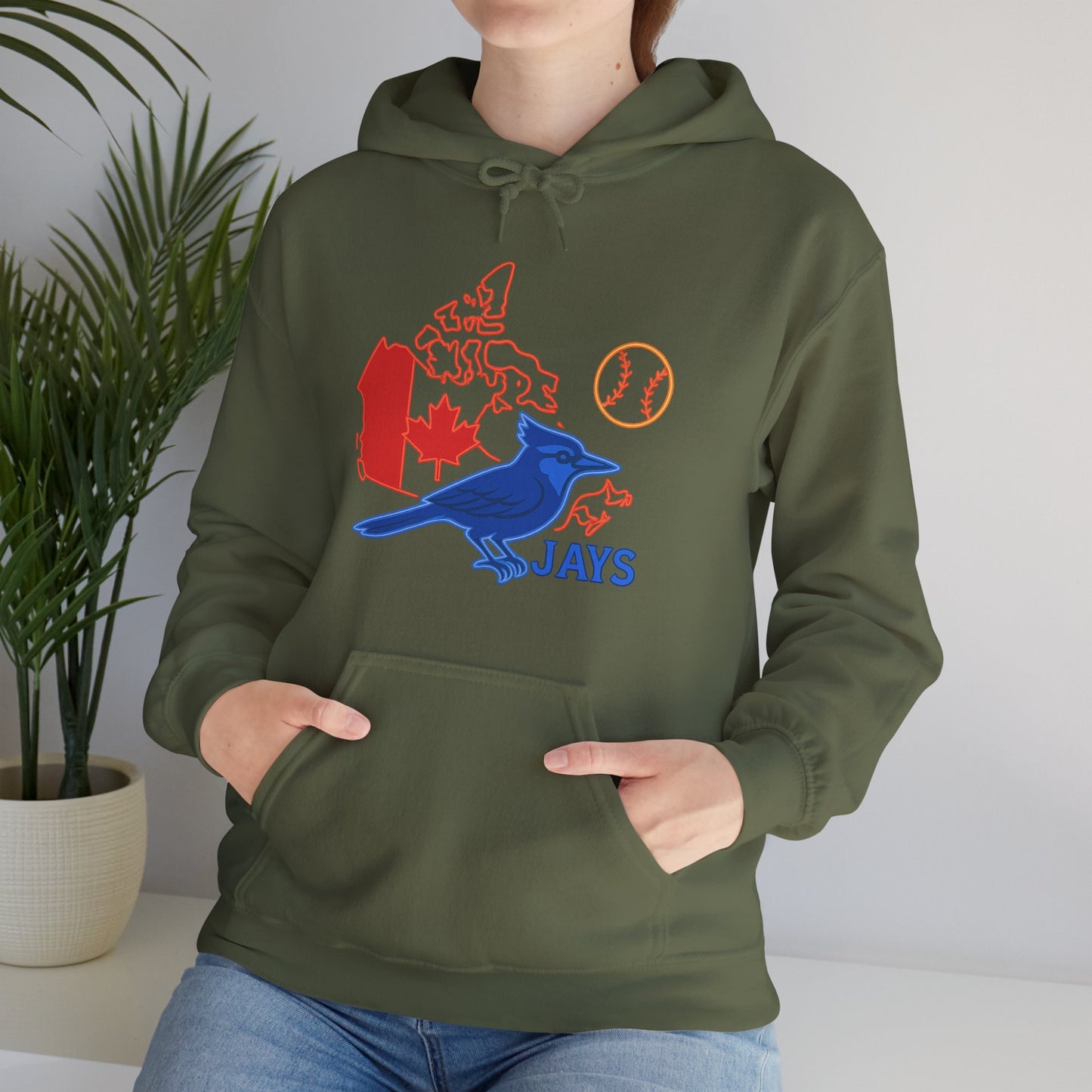 Toronto Blue Jays Baseball Hoodie — Go Jays Fan Sweatshirt, Canadian Baseball Gift