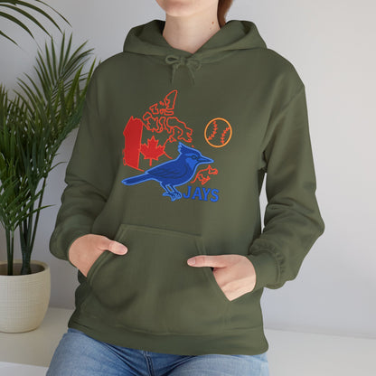 Toronto Blue Jays Baseball Hoodie — Go Jays Fan Sweatshirt, Canadian Baseball Gift