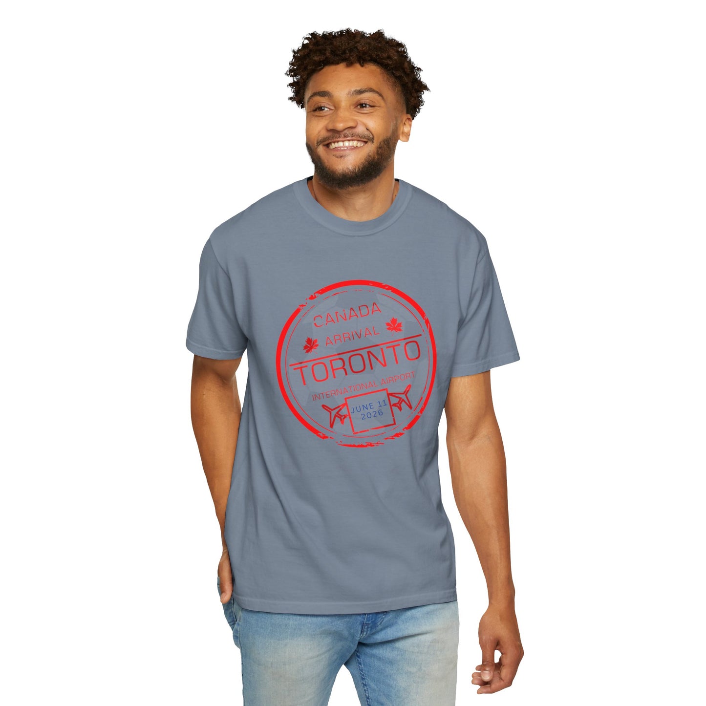 Toronto Soccer Arrival Passport Stamp T-Shirt — July 11, 2026