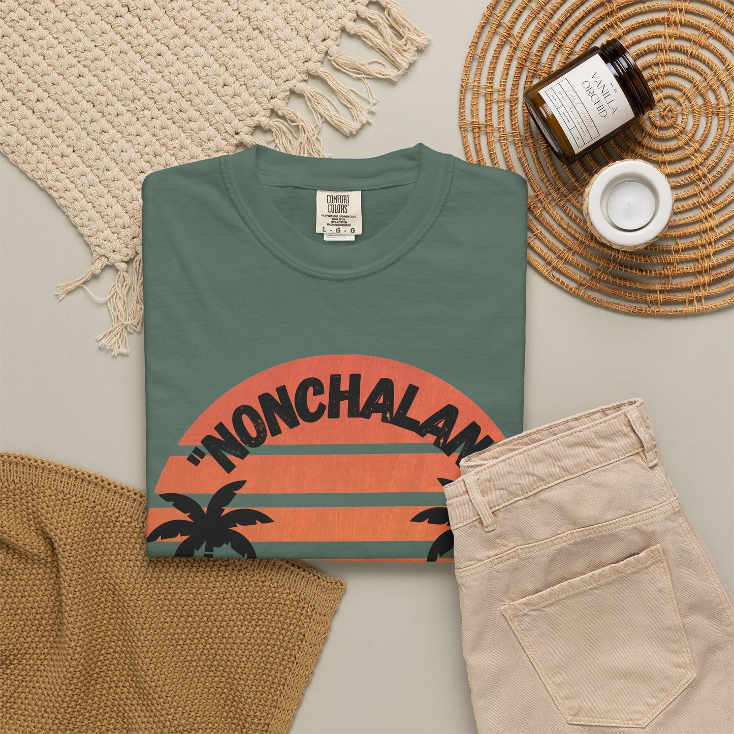 Finally Off Duty T-Shirt — Retro Palm Hammock Graphic Tee