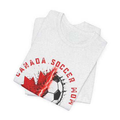 A Gift for her: Canada Soccer Mom Maple Leaf Tee | Soccer Mom T-Shirt