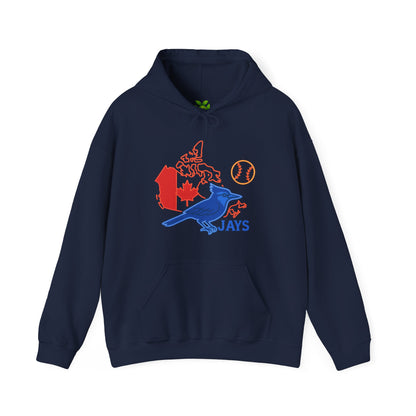 Toronto Blue Jays Baseball Hoodie — Go Jays Fan Sweatshirt, Canadian Baseball Gift