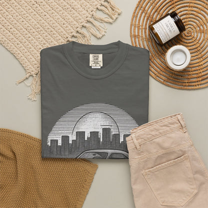 Midnight Chrome Classic Coupe Vintage Car T-Shirt
