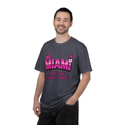 Miami Est 2020 Flamingo Soccer T-Shirt